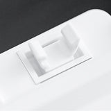 Adsorption Trash Can Large Capacity with Lid for Home Bathroom Kitchen White