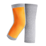 Pair of Knee Pads Thicken Fleece Lined Knee Warmers Grey