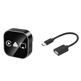 4 in 1 Wireless CarPlay Adapter for CarPlay Android Auto Mirroring Black