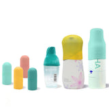 4 Pack Silicone Bottle Covers Leak-Proof for Travel