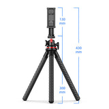 Versatile Flexible Tripod for Multi-Angle Shots for Phone DSLR Camera