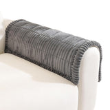 Sofa Armrest CoverWashable Couch Cover for Dogs Thick Pet Friendly Sofa Covers Dark Gray