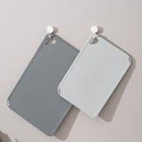 3 PCS Plastic Cutting Board Set for Cooking Camping with Hanging Loop Gray