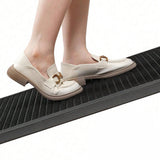 PVC Entrance Mat 45x75cm Slip Resistant Rubber Backing for Door Black