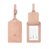 RFID Passport Cover and Luggage Tag Set PU Leather Travel Organizer Pink