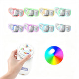 RGB LED Bubble Machine Rechargeable for Party Wedding Event Use White