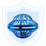 Flying Orb LED Hover Ball Toy – Galaxy Boomerang Spinner with Lights Blue