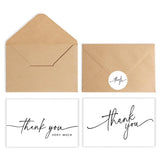 40PCS Thank You Cards with 40 Envelopes and 42 Stickers for Weddings Graduation