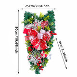Christmas Hanging Upside-Down Tree Candy Decoration – For Door and Wall