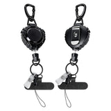 2PCS Anti Theft Phone Strap with Tether Carabiner Retractable Lanyard Outdoor