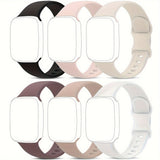 6Pcs Silicone Bands Compatible with Apple Watch 38mm 40mm 41mm