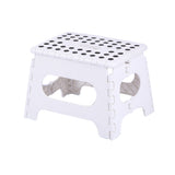Folding Step Stool Portable Lightweight Stool for Adult White