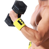 Weightlifting Wrist Wraps for Powerlifting and Strength Training Yellow