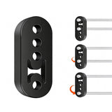 4PCS Universal Black Rubber Exhaust Hanger Mount Brackets for Sedan SUV Truck Van