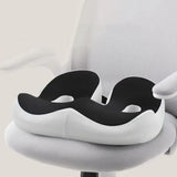Ergonomic Seat Cushion Multipurpose Memory Foam Seat Pad Black