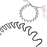 6Pcs Metal Headband Non Slip Hair Hoop for Women Men with Elastic Band