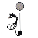 Clip On LED Aquarium Light USB Powered Fish Tank Lamp for Fish Tanks Aquatic Plants Black