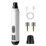 Upgraded 5-Speed Pet Nail Grinder with Led Light for Small Medium Large Dogs & Cats White