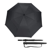 Auto Open Golf Umbrella 30 Inch Extra Large Double Layer Windproof Black