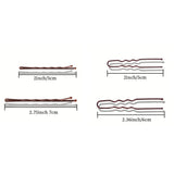 U Shaped Hair Clips Kit Hair Pin for Women Bobby Pins For Buns Brown