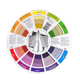 2Pcs Artists Color Wheel Mixing Colour Guide Colour Wheel Nail Painting