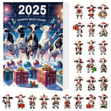 Christmas Cow Advent Calendar – 24-Day Blind Box Ornaments Set for Tree Style 1