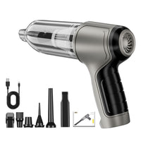 Cordless Handheld Vacuum Cleaner Home Car Dust Blower Dust Blower Mini Air Duster Grey
