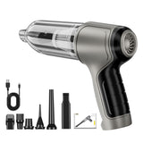 Cordless Handheld Vacuum Cleaner Home Car Dust Blower Dust Blower Mini Air Duster Grey