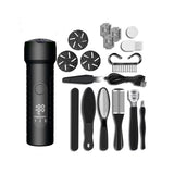 Electronic Foot File Grinder Set Electric Callus Remover Foot Pedicure Tool Black
