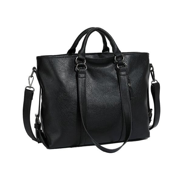 Women Handbag Satchel Tote Crossbody Bag Shoulder Sling Bag for Work and Travel Black
