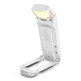 Rechargeable Clip on Booklight with Flexible Adjustable Arm for Reading White