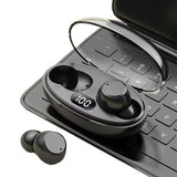 Wireless Bluetooth 5.3 Headphones with Power Display Charging Case Stereo In Ear Headsets