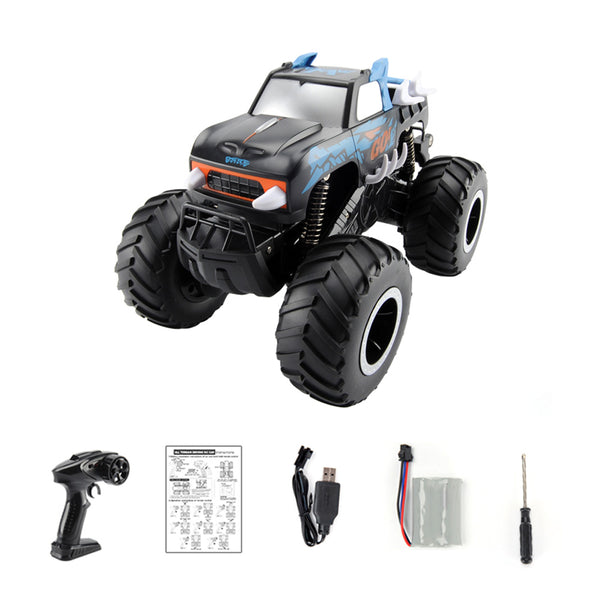 2.4GHz RC Monster Truck 1:16 Scale RC All Terrain Car Toy Off Road RC Truck for Kids Blue
