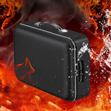 Fireproof Document Box – Hard Case File Organizer with Mechanical Lock