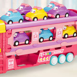 Launch Toy Car with Foldable Racing Track and Educational Play Set