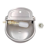 304 Stainless Steel Cattle Water Bowl 4L Automatic with Drain Hole