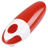 Automatic Electric Can Opener One-Touch Hands-Free Can Opener Battery Operated Kitchen Gadget Red