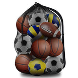 Extra Large Mesh Sports Ball Bag – Heavy Duty with Adjustable Strap