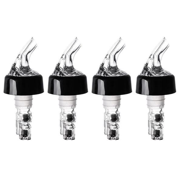 4Pcs 30ml Liquor Dispenser Shot Bottle Pourers Spirit Nip Measure Wine Barware Tool
