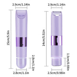 Dual Head Electric Hair Shaver for Women Painless Bikini Trimmer for Leg Arm Body Face Purple