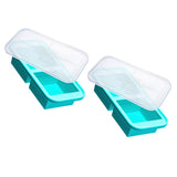Silicone Freezer Tray with Lid Food Molds for Soup Sauce Broth Leftovers Style1