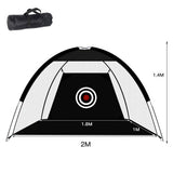 2-Meter Foldable Golf Practice Net Hitting Driving Netting Chipping Cage Training Aid
