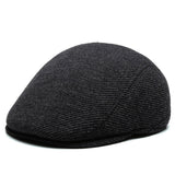 Men's Wool Flat Cap Retro Golf Driving Hat