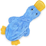 Interactive Plush Duck Dog Toy – Chew Toy for Small Dogs Blue