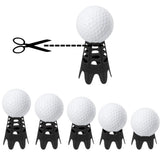 Reusable Plastic Golf Tees Lightweight for Indoor and Outdoor Golf Practice Black