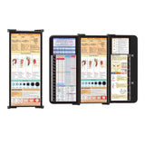 Foldable Nursing Clipboard  Edition Cheat Chart Clip Board Profile Clip with Pen Holder for Student Nurse Doctor