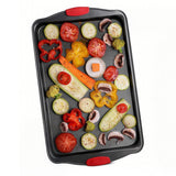 3Pcs Nonstick Carbon Steel Baking Pans Set for Oven Premium Bakeware