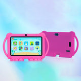 7-inch Learning Tablet with Handle Case Educational Tablet Pink