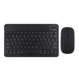 Ultra-Slim Portable Wireless Bluetooth Keyboard & Mouse Combo for Tablets and Laptops Black