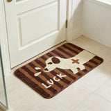Non-Slip Faux Cashmere Floor Mat Washable Rug for Living Room Bedroom Style 1